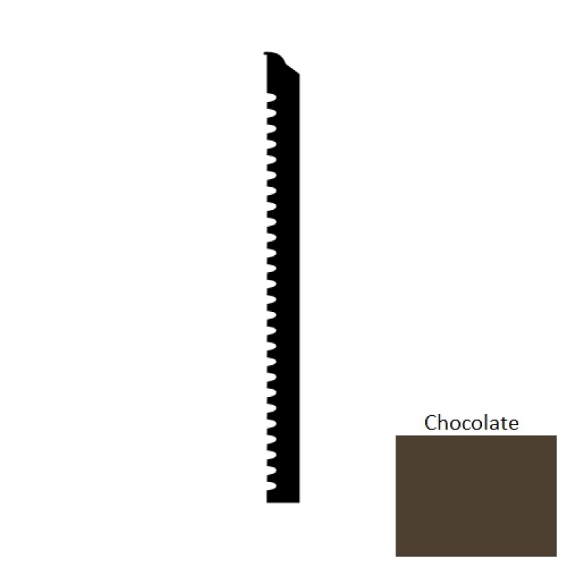 Chocolate Marquis Rubber Wall Base