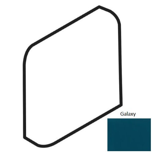 Color Wheel Classic Galaxy Ceramic Wall Trim - 2" X 2" Radius Bullnose Corner - Semi Gloss