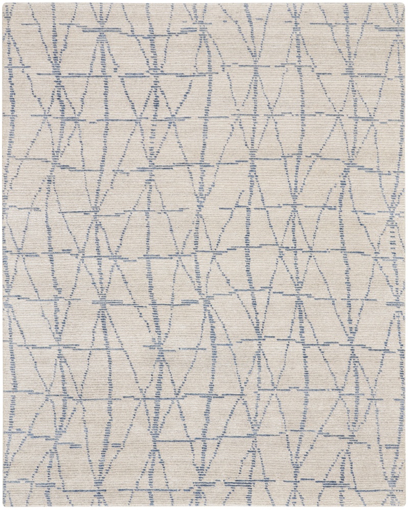 Ellora Ell02 Sky Wool Blend Scandinavian Area Rug