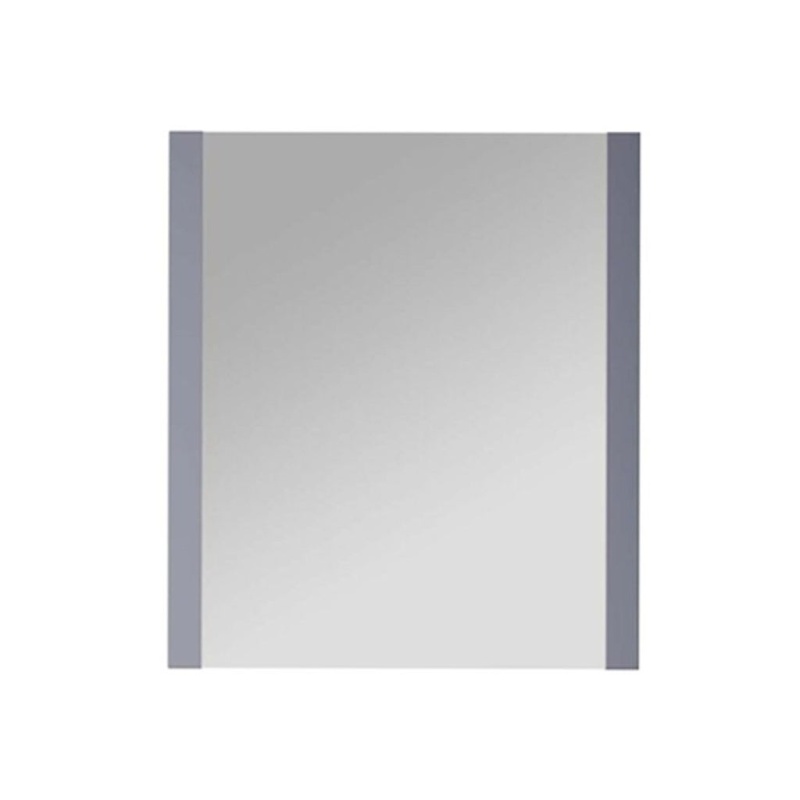 Volez Dark Grey Glass Framed Bathroom Mirror 28" x 32"
