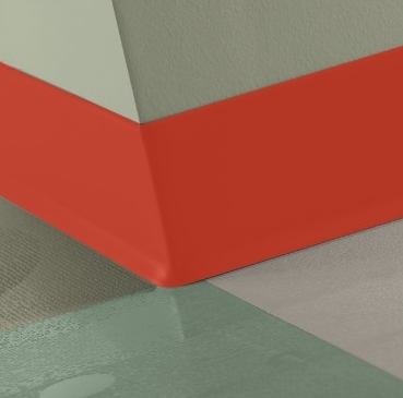 Johnsonite Spicy Chip Vinyl Traditional Wall Base - 2.5" X 48" X 1/8" Toe - Traditional Wall Base