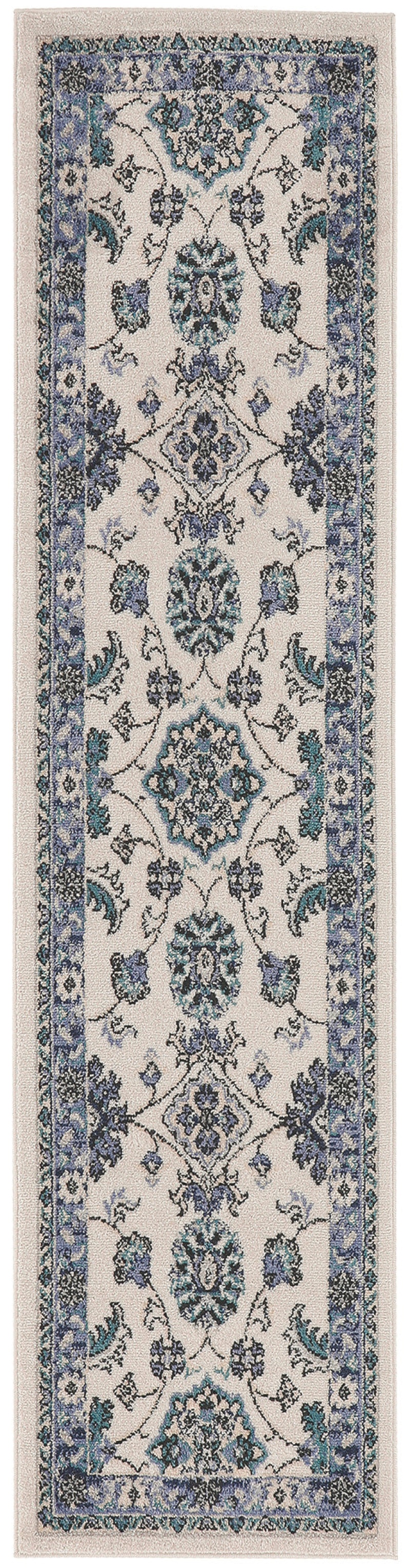 Nourison Essentials Ivory Blue Vintage Area Rug