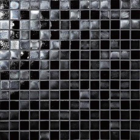 Glass Horizons Black Sand Glass Mosaic - 3/4" X 3/4" - Glossy