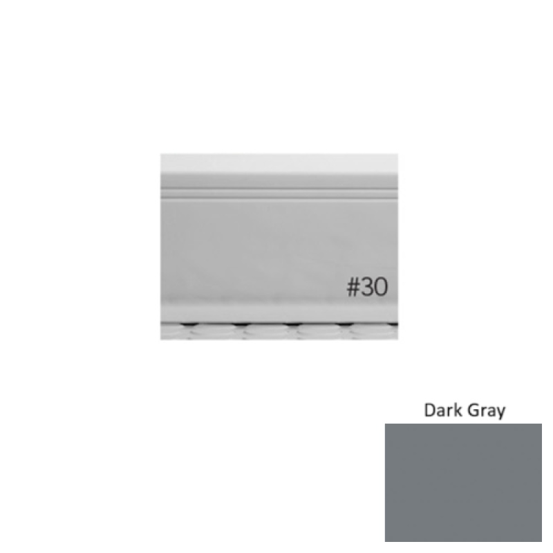 Pinnacle Plus #30 Sketch Dark Gray Rubber Coil Wall Base - 4" X 120 Ft