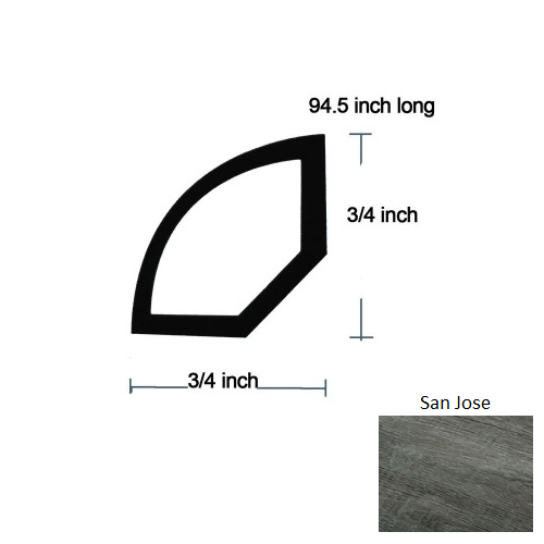 Metropolitan San Jose Luxury Vinyl Quarter Round Trim