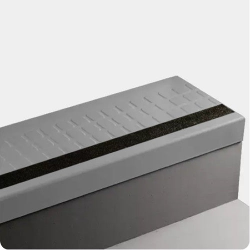 Silver Grey Raised Square Rubber Moulding Trim