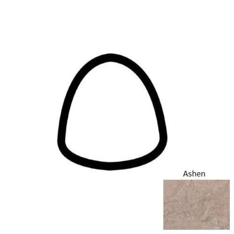 Abound Ashen Ceramic Wall Trim 1" x 1" Quarter Round Outcorner Matte