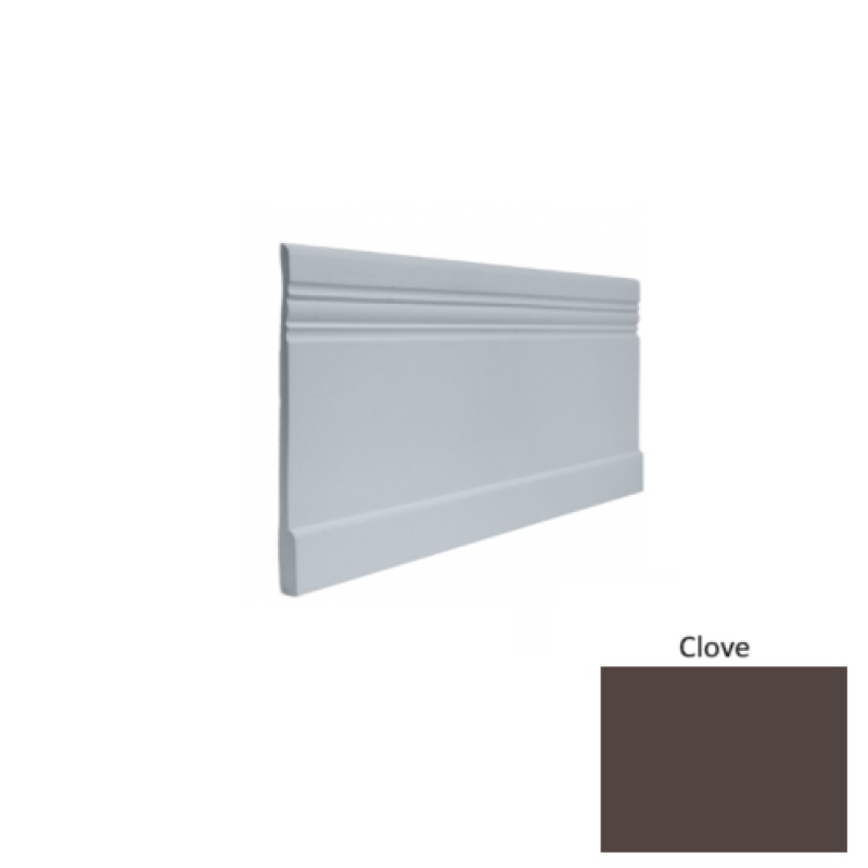 Contours #10 Serenity Clove Rubber Profiled Wall Base - Satin - 4" X 8 Ft