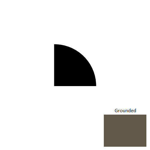 Johnsonite Grounded Rubber Quarter Round Trim