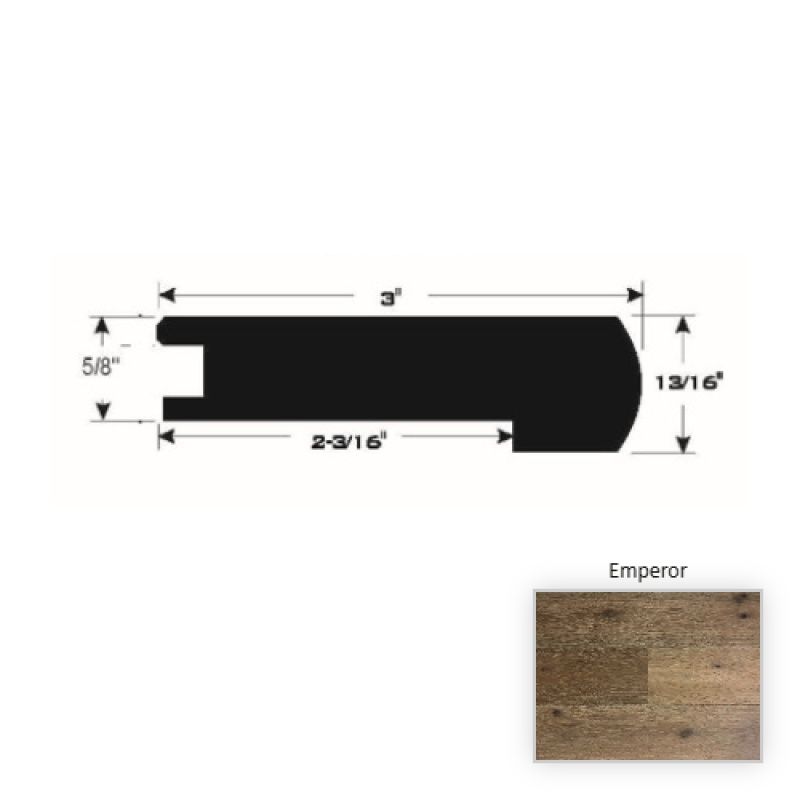 European Oak Emperor 90" Flush Stair Nose
