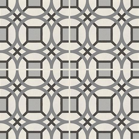 d_Segni Kaleido Chalk / Midnight / Shadow / Smoke Blend Porcelain Tile - Matte - 8" X 8"