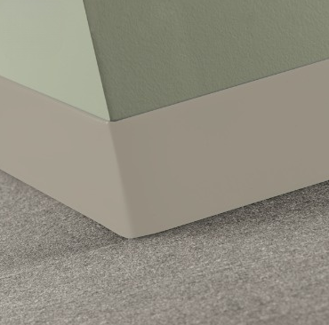 Johnsonite Sandstorm Vinyl Traditional Wall Base - 4" X 48" X 1/8" Toeless - Traditional Wall Base