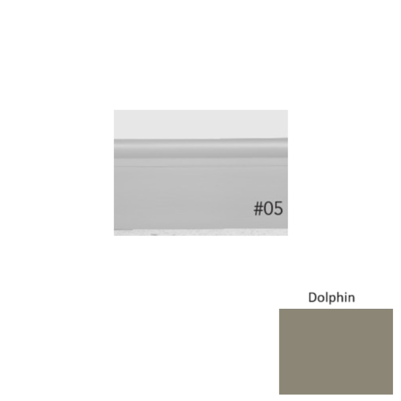 Pinnacle Plus #05 Contrive Dolphin Rubber Coil Wall Base - 2 1/2" X 60 Ft