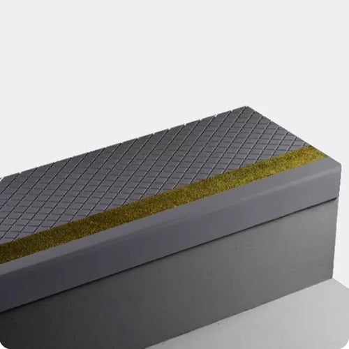 Diamond Rubber Angle Fit Stair Tread
