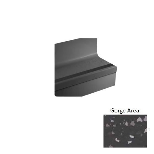 Johnsonite Gorge Area Cubis Rubber Stair Tread with Riser