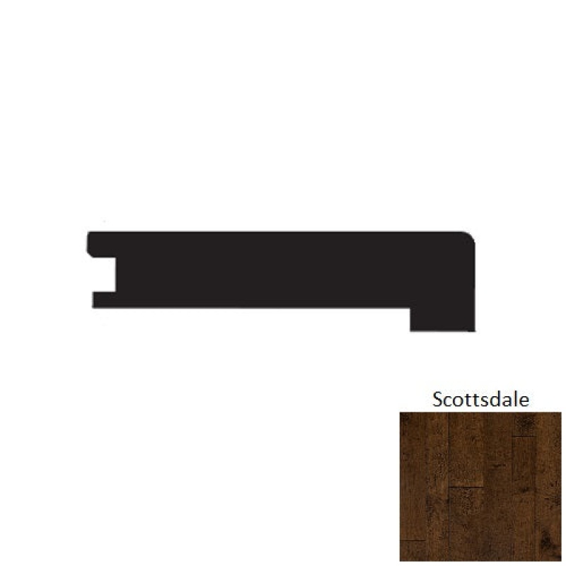 Timeless Collection Scottsdale Hardwood Moulding / Trim - 3" X 90" Flush Square Stair Nose - Hand Scraped