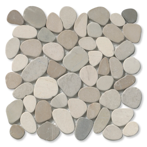 Pebble Sepia Mosaic - Level Pebble - Honed