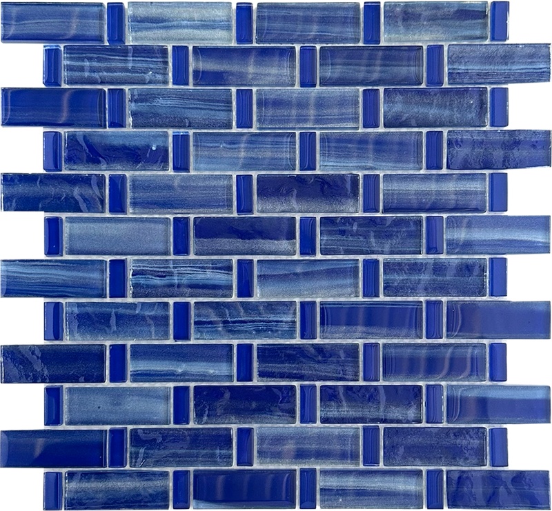 Treasure Trove Glass Mosaic - 1" x 3" Brick - Polished