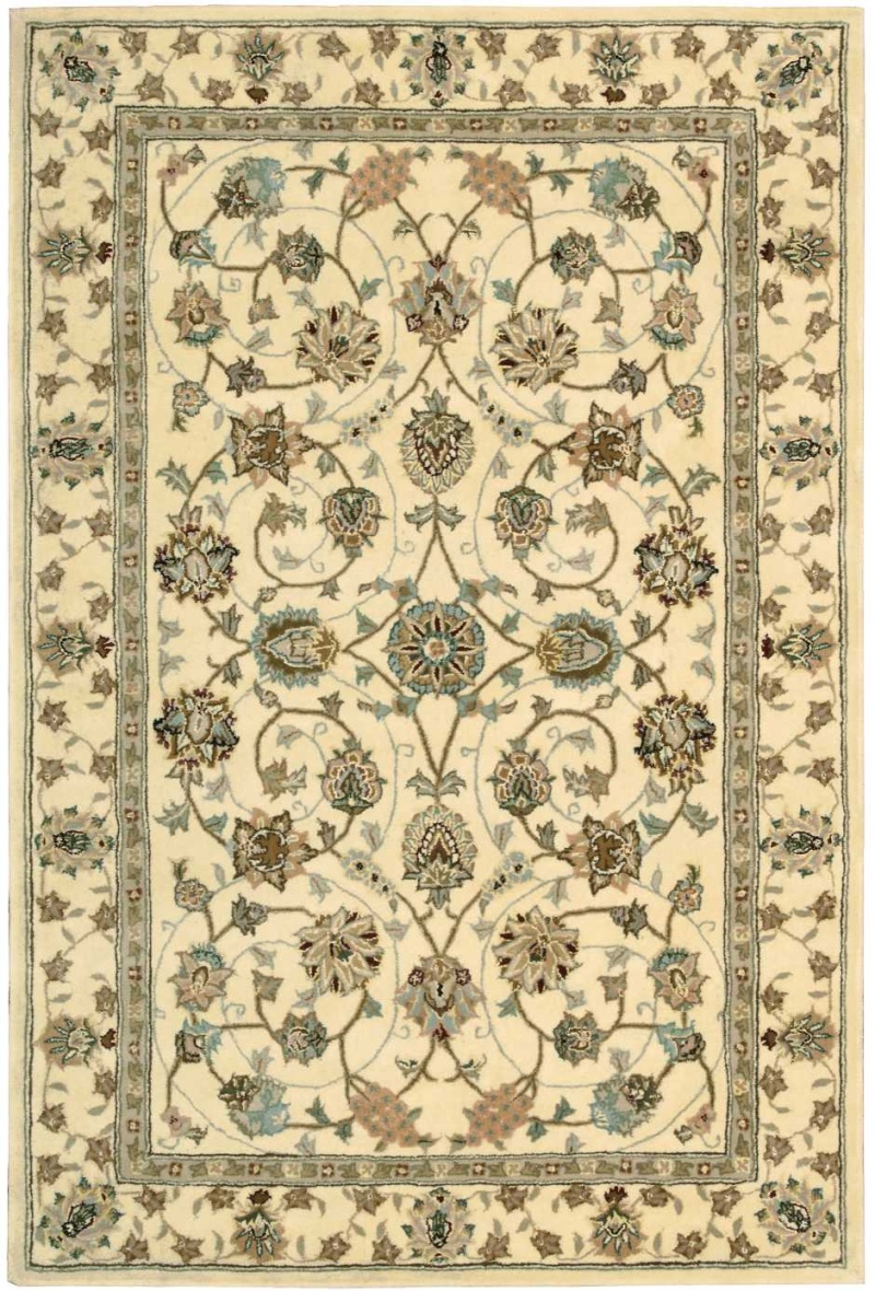 Nourison 2000 Ivory Wool Blend Traditional Area Rug