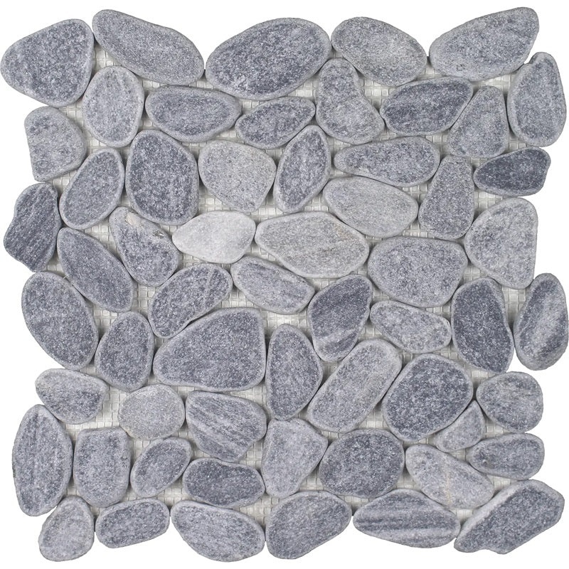 Beachstones Grey Natural Stone Mosaic - Pebble - Matte