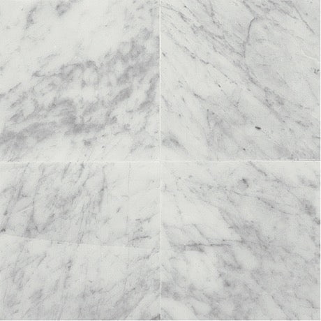Carrara White Marble Tile - Polished
