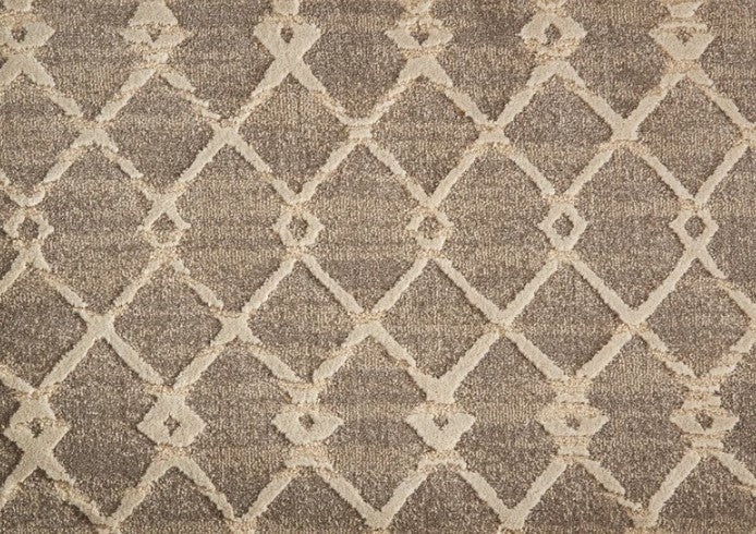 Relax Centered Desert Polysilk Blend Carpet - Pattern