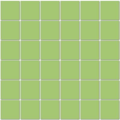 Unglazed Mosaics Clearface Key Lime Porcelain Mosaic - 2" X 2" - Unglazed