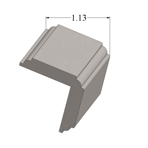 Johnsonite Welsh Castle Vinyl Millwork Corner Wall Guard