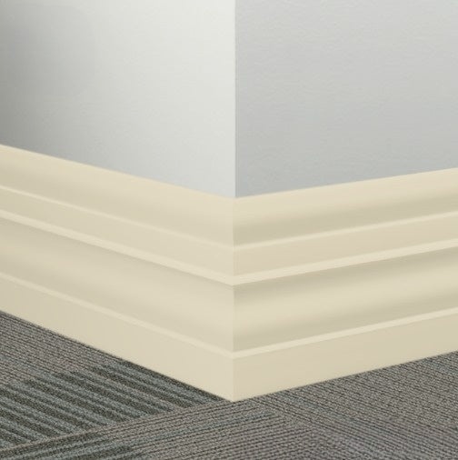 Johnsonite Bone White Rubber Millwork Contoured Wall Base