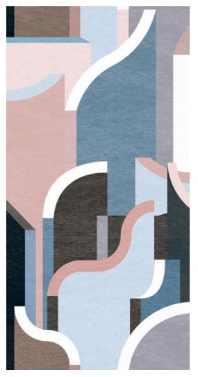 Artwalls Stare Maze Face A Ceramic Tile - Matte - 24" X 48"