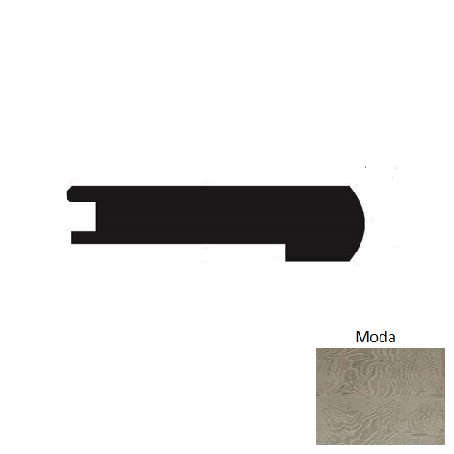 Mediterranean Moda Hardwood Moulding / Trim - 3" X 90" Flush Stair Nose - Wire Brushed