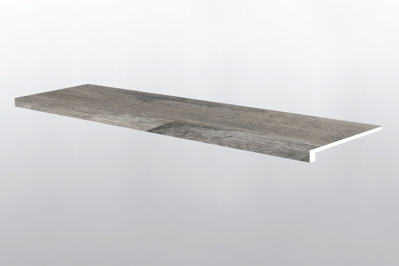 Xl Prescott Mezcla Luxury Vinyl Moulding / Trim - 12" X 47.25" Stair Tread Eased Edge - Low Gloss
