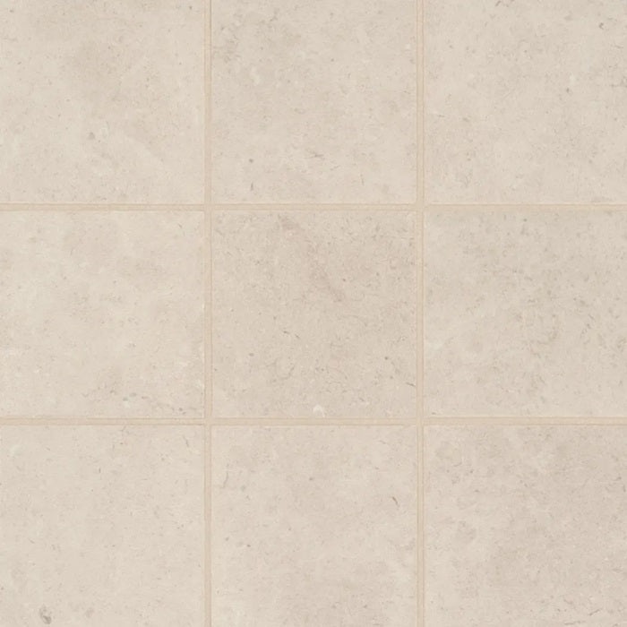 Thaddeus Creme Porcelain Mosaic - 4" X 4" Matte