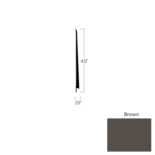 Johnsonite Brown Rubber Tightlock Carpet Base