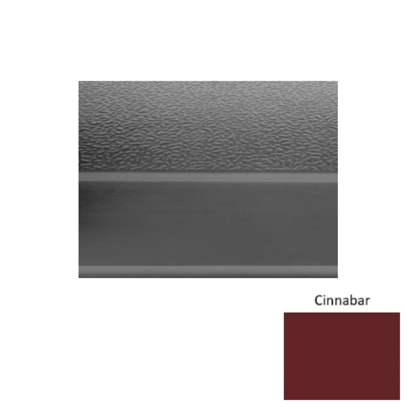 Solid 93 Cinnabar Textured Rubber (Sq) Stair Tread - Textured