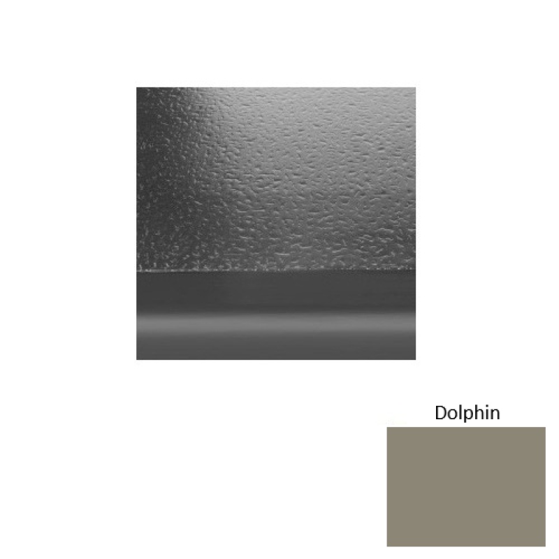 Roppe Solid 95 Dolphin Hammered Rubber Stair Tread with Riser