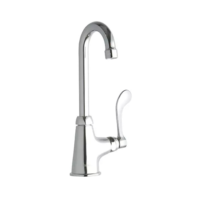 Chrome Deck Mount Kitchen Faucet