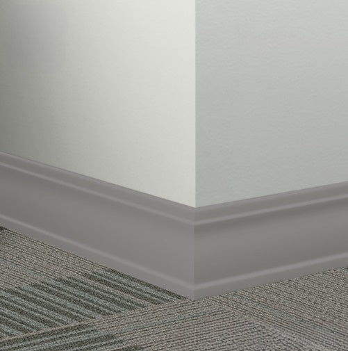Johnsonite Grey Rubber Millwork Contoured Wall Base