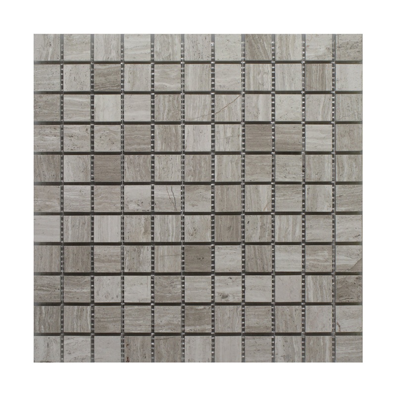 Oyster Grey Marble Mosaic 1" x 1" Polished