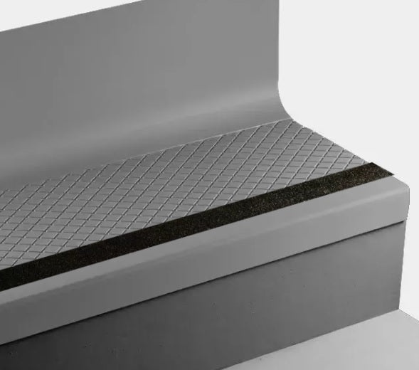 Johnsonite Iron Mountain Diamond Rubber Stair Tread with Riser