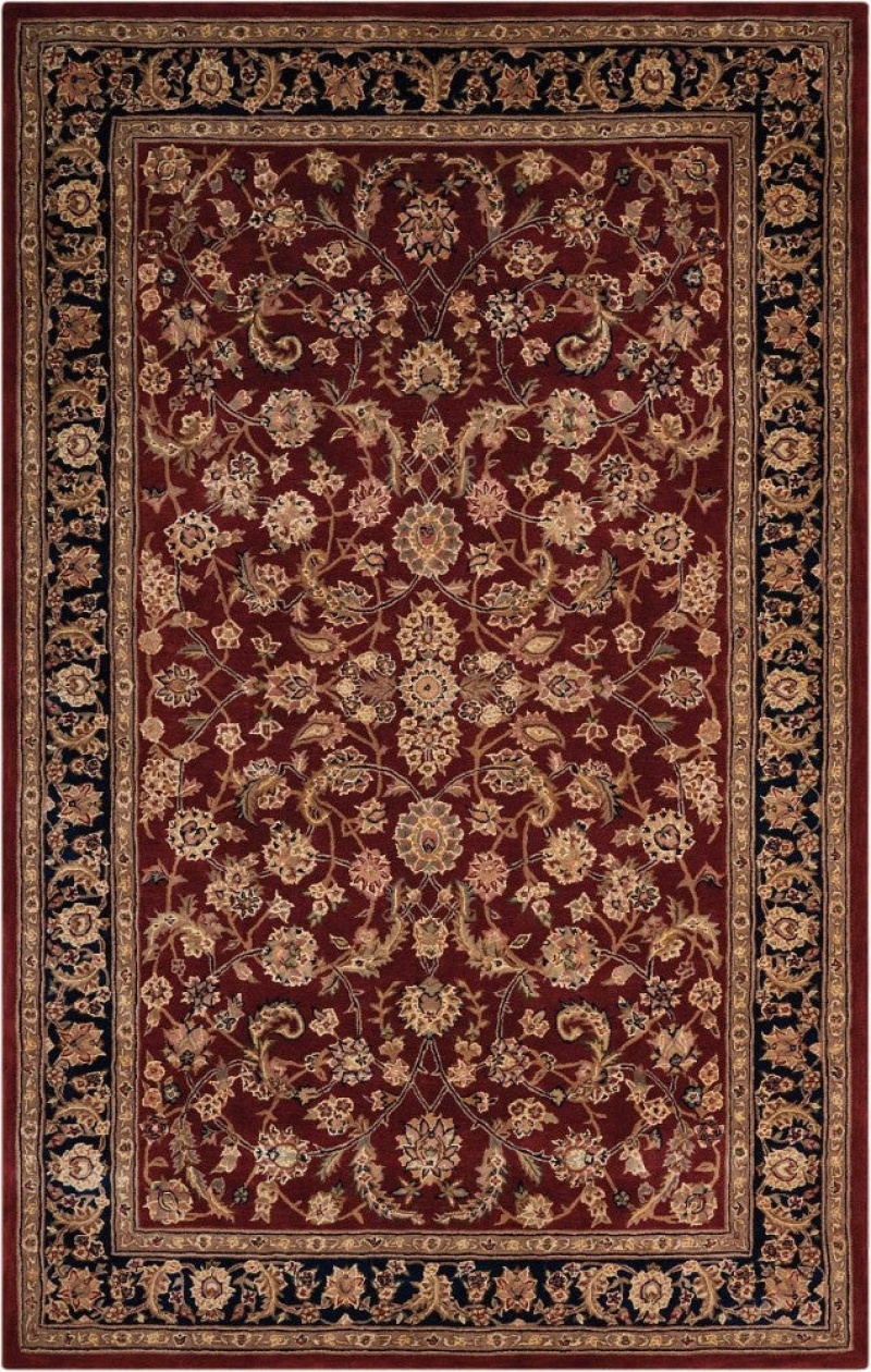 Nourison 2000 Burgundy 2002 Wool Blend Traditional Area Rug - 12 Ft X 15 Ft - Burgundy