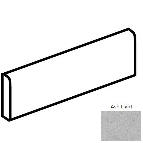 Fondamenta Ash Light Porcelain Bullnose Trim