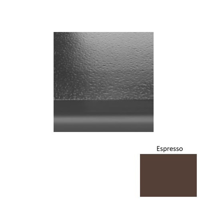 Solid 99 Espresso Rubber (Sq) With Galley Red Abrasive Strip Stair Tread With Dupont Kevlar - Hammered