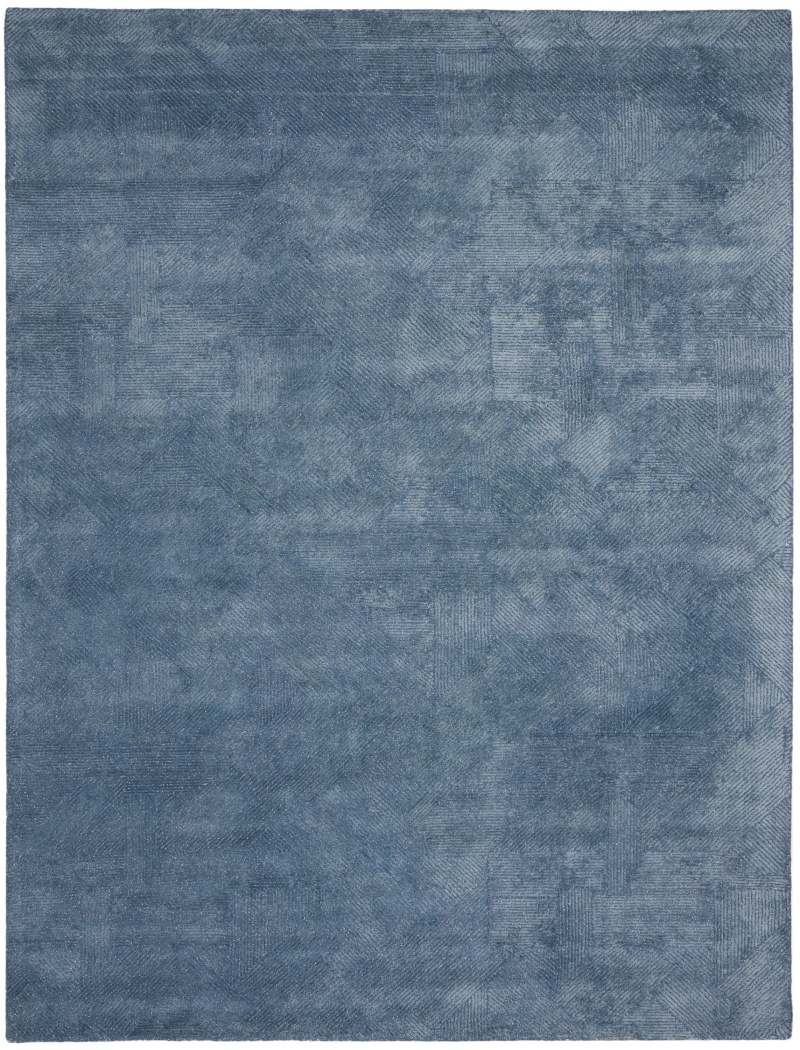 Michael Amini Star SMR01 Blue Wool Blend Modern Area Rug