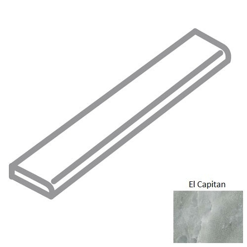 Rock Crystal El Capitan Porcelain Floor & Wall Trim - 4" X 32" Bullnose - Matte