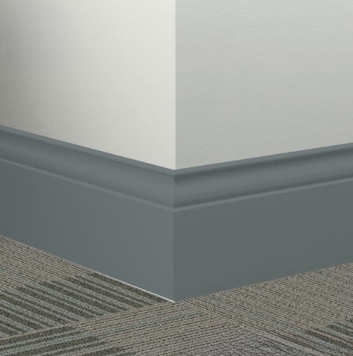 Johnsonite Harbour Rubber Millwork Contoured Wall Base - 5 1/4" X 96" X 3/8" Inflection - Millwork Contoured Wall Base