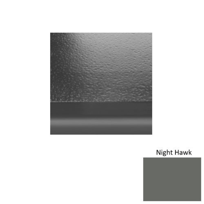 Solid 99 Night Hawk Rubber (Sq) With Galley Red Abrasive Strip Stair Tread With Dupont Kevlar - Hammered