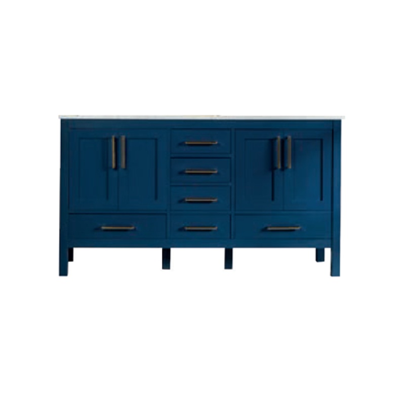 Ashley Navy Blue Double Sink Bathroom Vanity