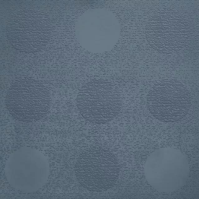 Johnsonite Blue Jeans Tic Tac Toe Circulinity Rubber Tile - Textured - 24" X 24"