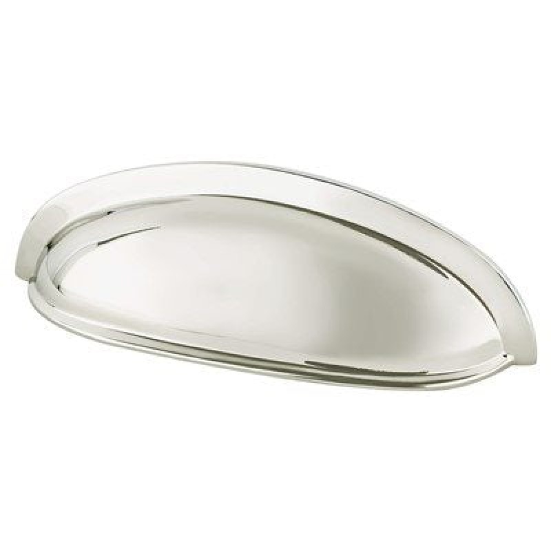 Berenson Designers Group Ten Zinc Cup Pulls - Polished Nickel - 3" (76.2 Mm) Center To Center